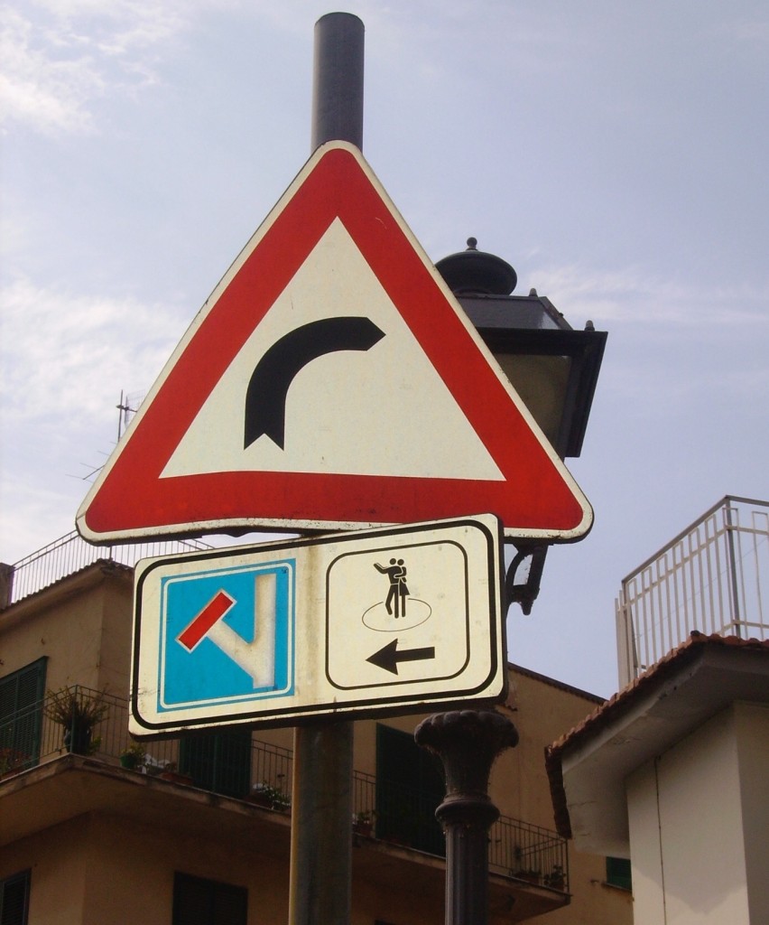 Dancing to the left in Meta, Italy